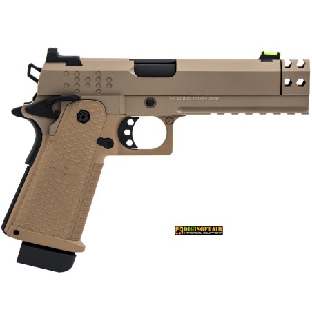 Raven Hi-Capa HEX-C GBB Pistol Tan Raven Hi-Capa HEX-C GBB Pistol Tan
