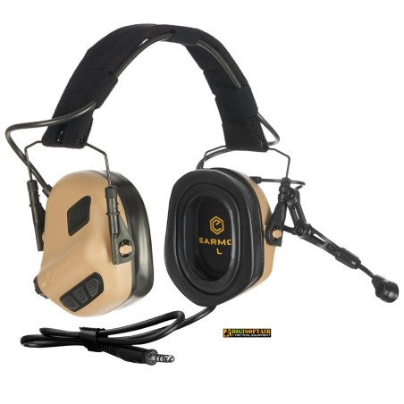 Tactical Earmor M32 Plus Electronic Headset Tan