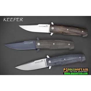 Viper - Keeper - D2 Stonewashed e Micarta Nera - by Fabrizio "Silvester" Silvestrelli - V5880CN - coltello 2