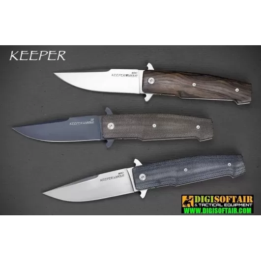 Viper - Keeper - D2 Stonewashed e Micarta Nera - by Fabrizio "Silvester" Silvestrelli - V5880CN - coltello