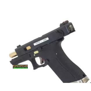 WE modello glock G17 Custom G FORCE series black PISTOLA SOFTAIR A GAS 2