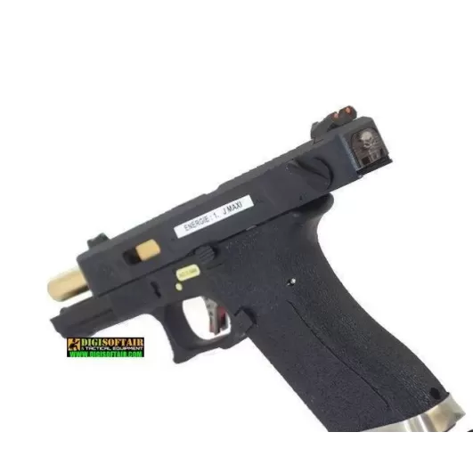 WE modello glock G17 Custom G FORCE series black PISTOLA SOFTAIR A GAS