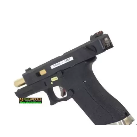 WE modello glock G17 Custom G FORCE series black PISTOLA SOFTAIR A GAS WE modello glock G17 Custom G FORCE series black PISTOLA SOFTAIR A GAS