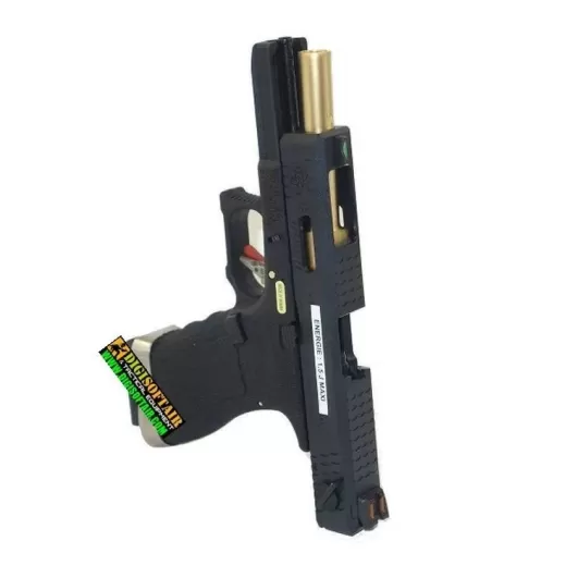 WE modello glock G17 Custom G FORCE series black PISTOLA SOFTAIR A GAS
