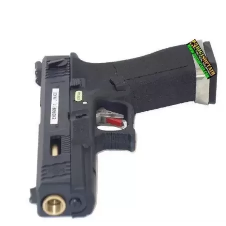 WE modello glock G17 Custom G FORCE series black PISTOLA SOFTAIR A GAS WE modello glock G17 Custom G FORCE series black PISTOLA SOFTAIR A GAS