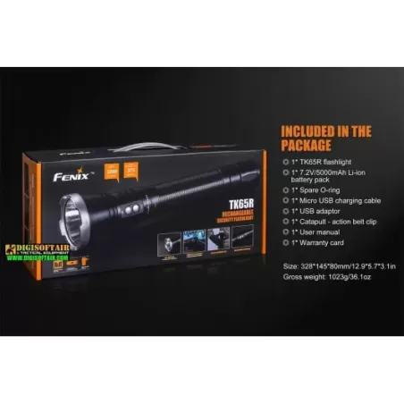 Fenix TK65R Rechargeable Security Flashlight