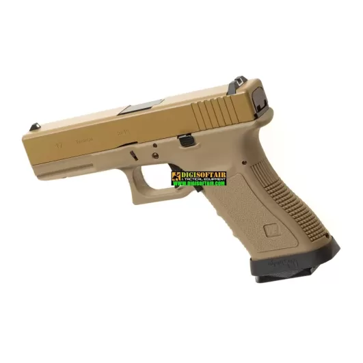 WE modello glock G17 Custom G FORCE series desert PISTOLA SOFTAIR A GAS