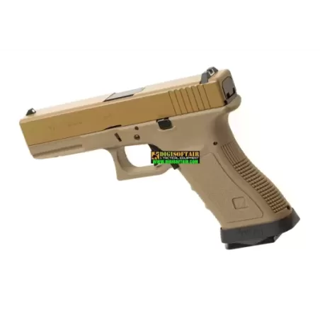 WE modello glock G17 Custom G FORCE series desert PISTOLA SOFTAIR A GAS WE modello glock G17 Custom G FORCE series desert PISTOLA SOFTAIR A GAS