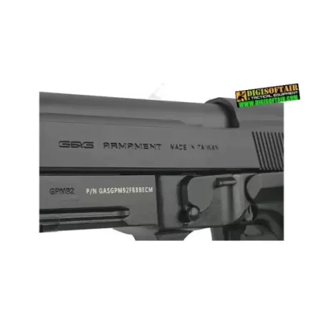 G&G PISTOLA GAS GPM-92F FULL METAL BB BK G&G PISTOLA GAS GPM-92F FULL METAL BB BK