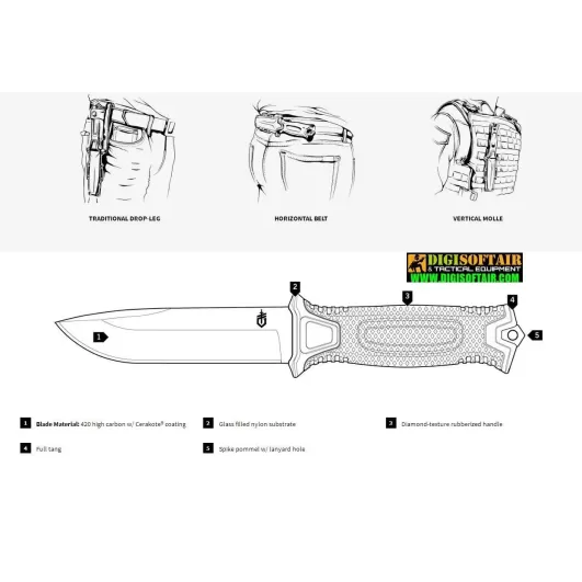 StrongArm Fixed Blade Coyote Brown FE GERBER
