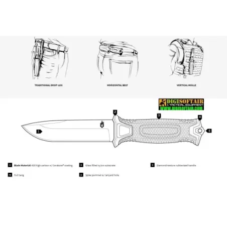 StrongArm Fixed Blade Coyote Brown FE GERBER coltello lama fissa