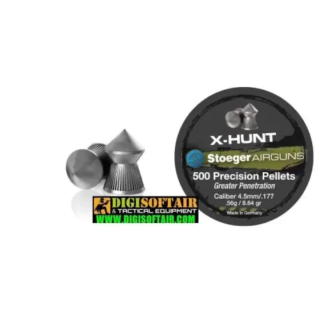 Piombino X-HUNTER Stoeger  4,5mm  500pz Piombino X-HUNTER Stoeger  4,5mm  500pz