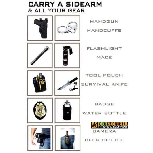 Kore Essentials X8N buckle Coffee Buffalo Leather Gun Belt