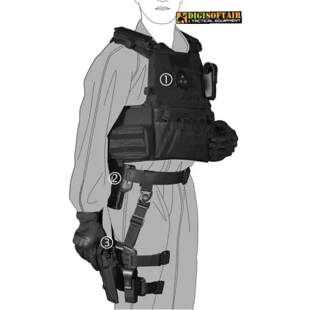 8K31 – Rotating Dis./Connect quick adapter Vega holster