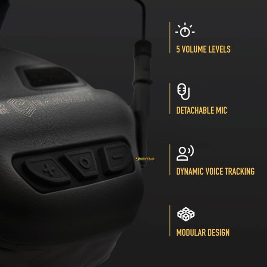 Earmor M32X ARC — tactical headset with microphone & helmet adapters