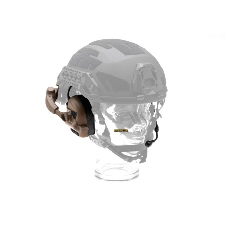 Earmor M32X ARC Coyote — cuffia tattica con microfono e adattatori casco