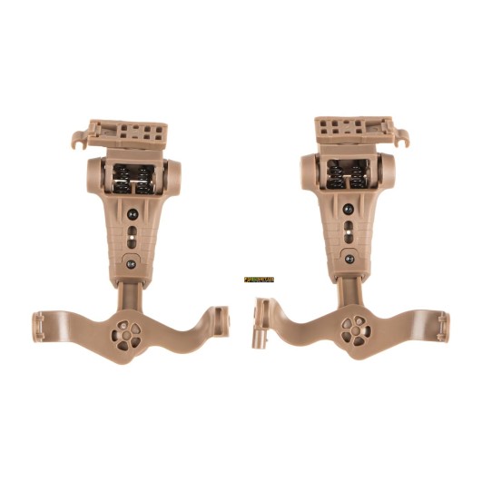 Earmor M32X ARC Coyote — cuffia tattica con microfono e adattatori casco