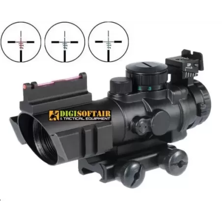DRAGONFLY - GOLIATH HYBRID OPTICS - 3 RETICLES - OPTICAL FIBER