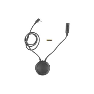Earmor M55 PTT — pulsante Push-To-Talk con connettore Kenwood 2-pin