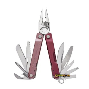 Leatherman Rebar® Heathered Cranberry — 17-in-1 multi-tool
