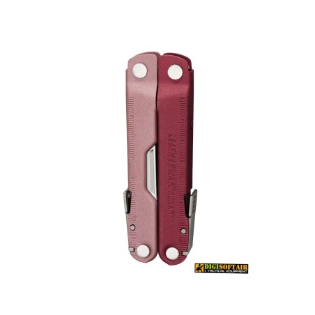 Leatherman Rebar Heathered Cranberry — multitool robusto 17 funzioni