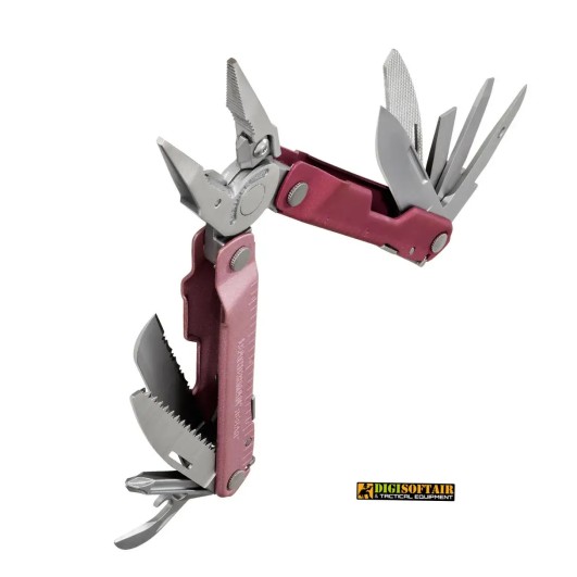 Leatherman Rebar® Heathered Cranberry — 17-in-1 multi-tool