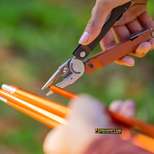 Leatherman Rebar Heathered Cranberry — multitool robusto 17 funzioni