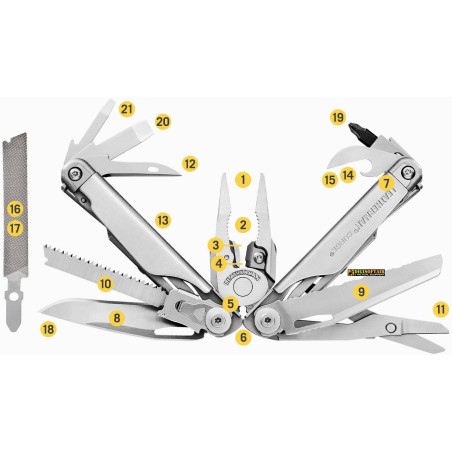 Leatherman Surge — multitool professionale 21-in-1 (Acciaio)