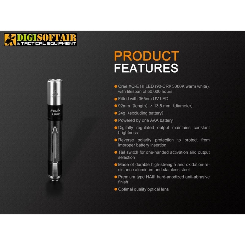 FENIX LD02 V2.0 pen flashlight