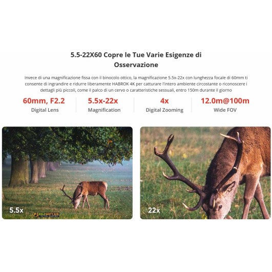 Hikmicro Habrok 4K, HE25L Multispectrum Binoculars