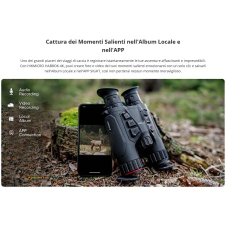 Hicmicro Habrok 4K, Binocolo Multispettro HE25L