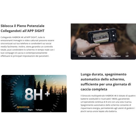 Hikmicro Habrok 4K, HE25L Multispectrum Binoculars