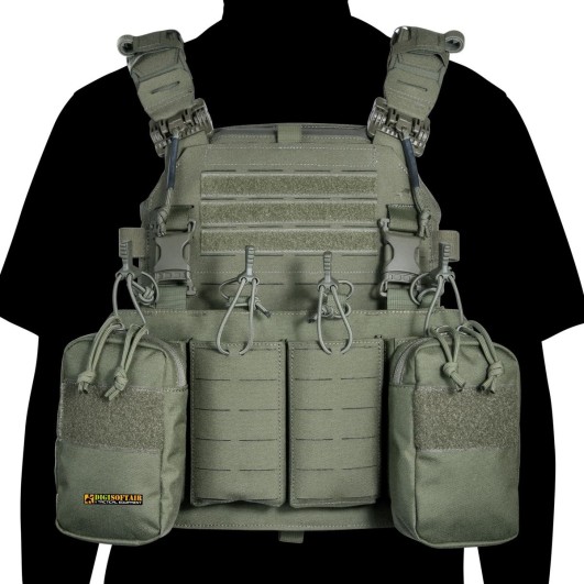 Tasmanian Tiger TT Modular Chest Rig 4xM4 — Olive Drab