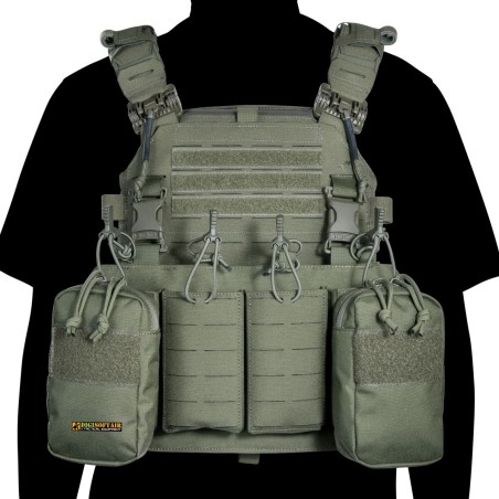 Tasmanian Tiger TT Modular Chest Rig 4xM4 — Olive Drab