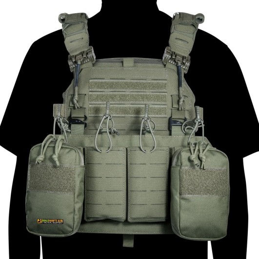 Tasmanian Tiger TT Modular Chest Rig 4xM4 — Olive Drab