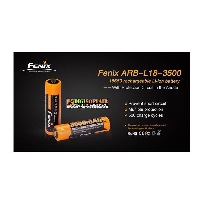 FENIX battery Li-ion 18650 3500 mah ARB L18 3500