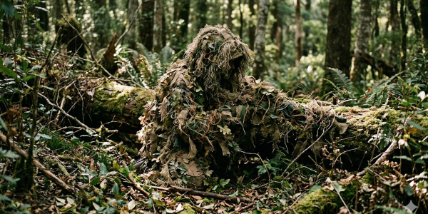 Ghillie suit, per mimetizzarsi totalmente nella natura