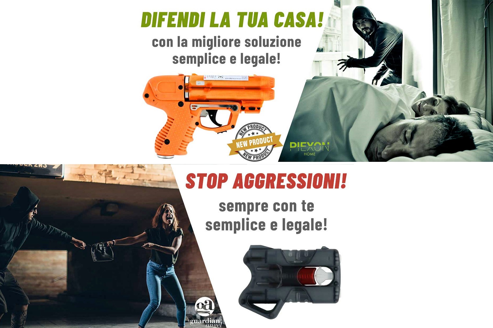 Piexon GA3, autodifesa facile: estrai, mira, premi!