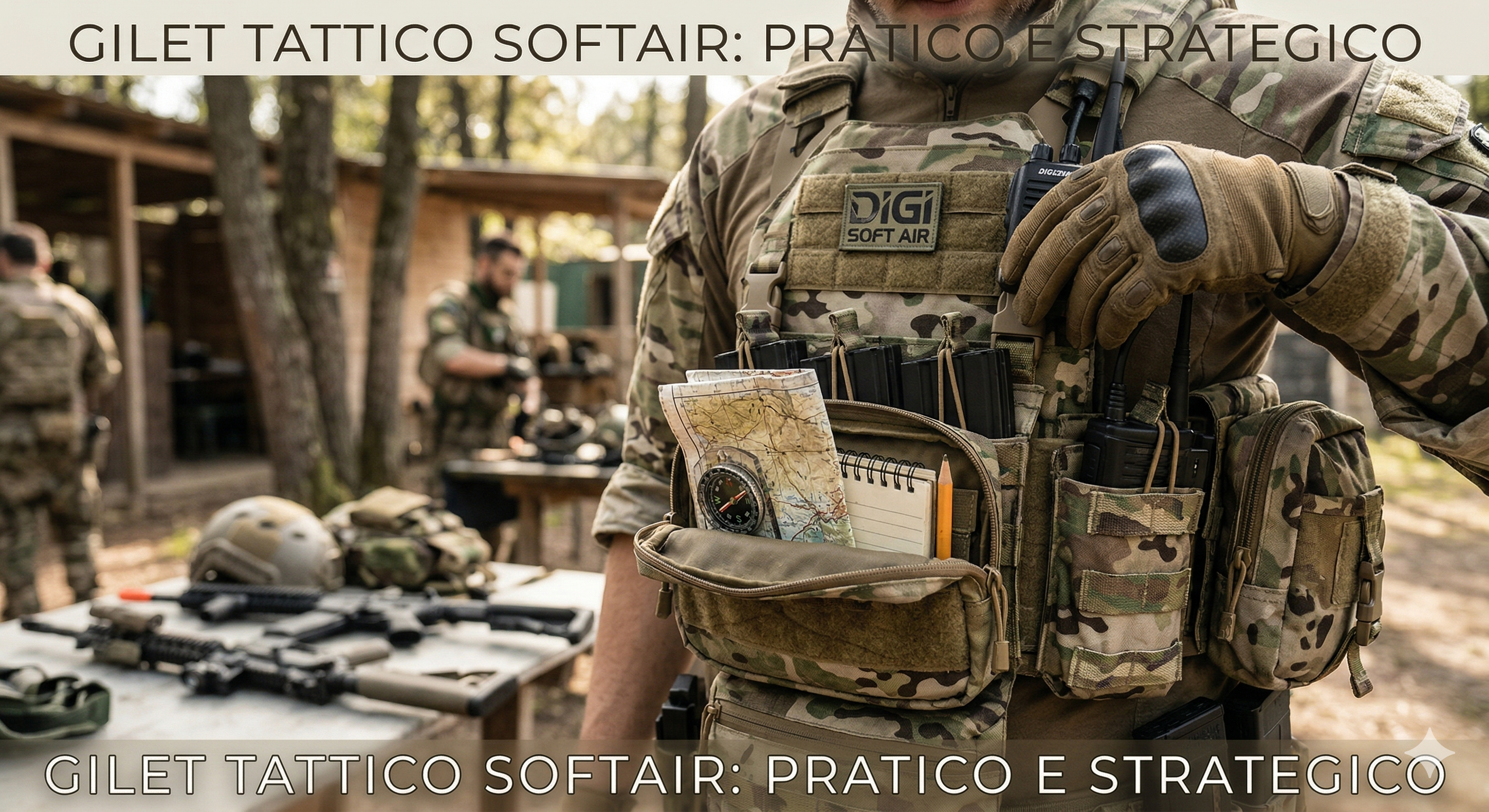 Gilet tattico Softair, l'equipaggiamento pratico e strategico