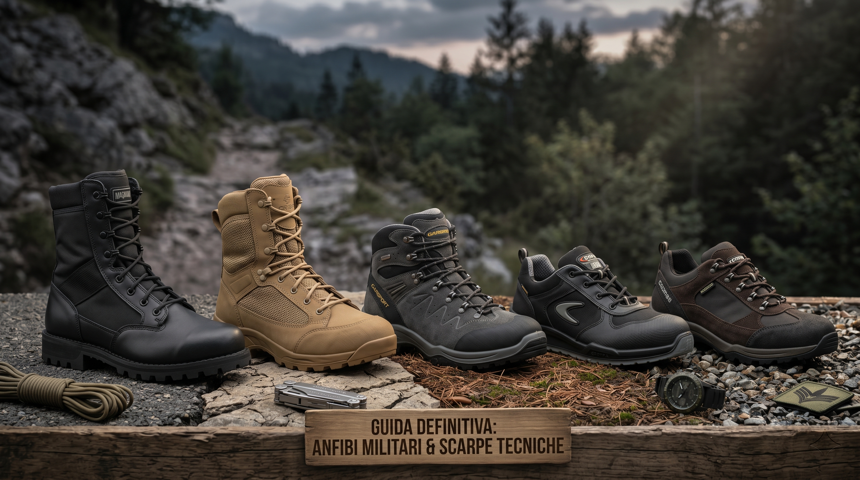 Guida definitiva agli anfibi militari e scarpe tecniche